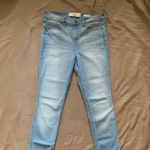 Hollister Light Blue High Rise Skinny Jeans